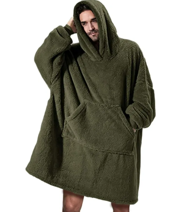 Oversized Fleece Sweatshirt Blanket