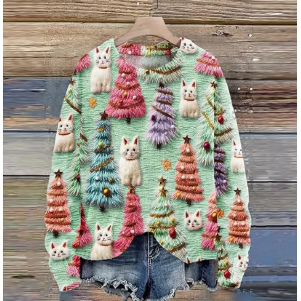 Women's Christmas Raglan Sweater